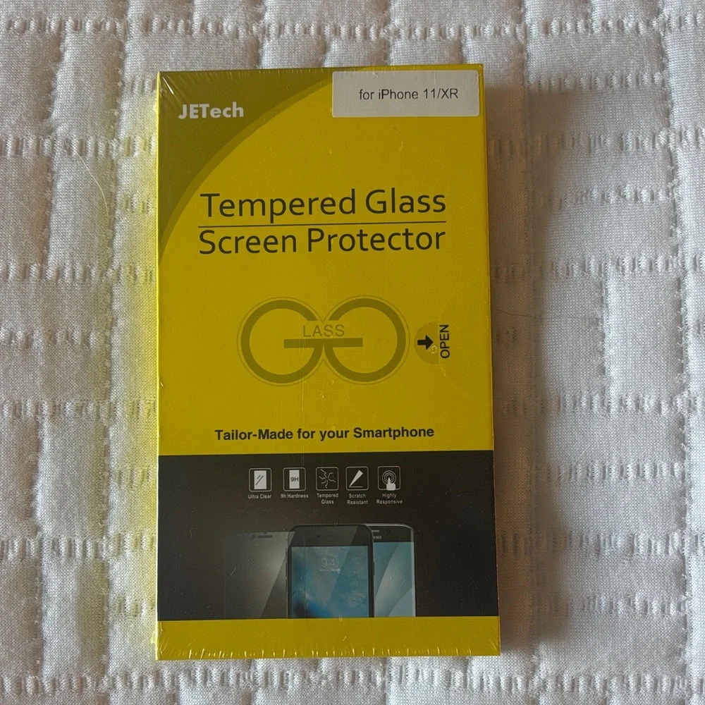 JETech Tempered Glass Screen Protector for iPhone 11/XR - Yellow